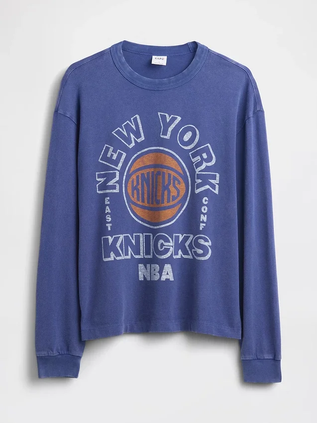 Camiseta corta con diseño de los New York Knicks de la NBA