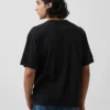 Camiseta corta con diseño de Nirvana de tejido grueso