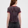 Camiseta corta de algodón orgánico Vintagesoft de «Stranger Things»
