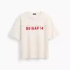 Camiseta corta de jersé grueso con logotipo de Ouigap