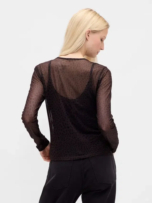 Camiseta corta de malla