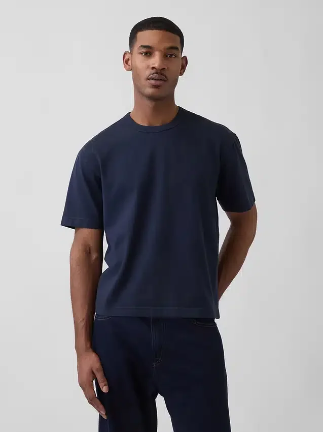 Camiseta corta de peso pesado para adultos