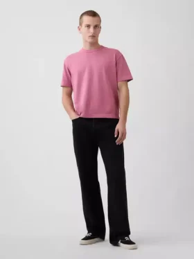 Camiseta corta de peso pesado para adultos