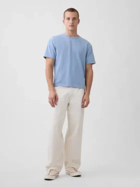Camiseta corta de peso pesado para adultos