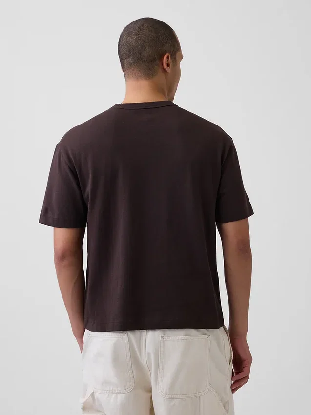 Camiseta corta de peso pesado para adultos