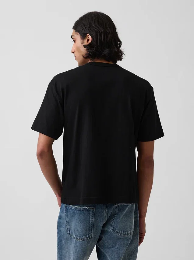 Camiseta corta de peso pesado para adultos