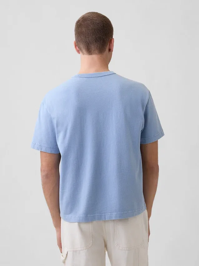 Camiseta corta de peso pesado para adultos