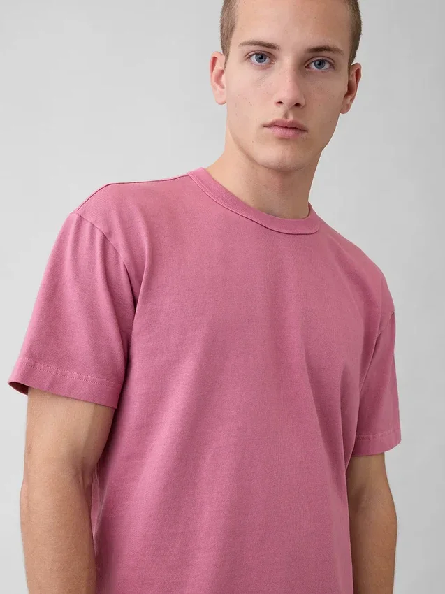 Camiseta corta de peso pesado para adultos