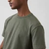 Camiseta corta de peso pesado para adultos