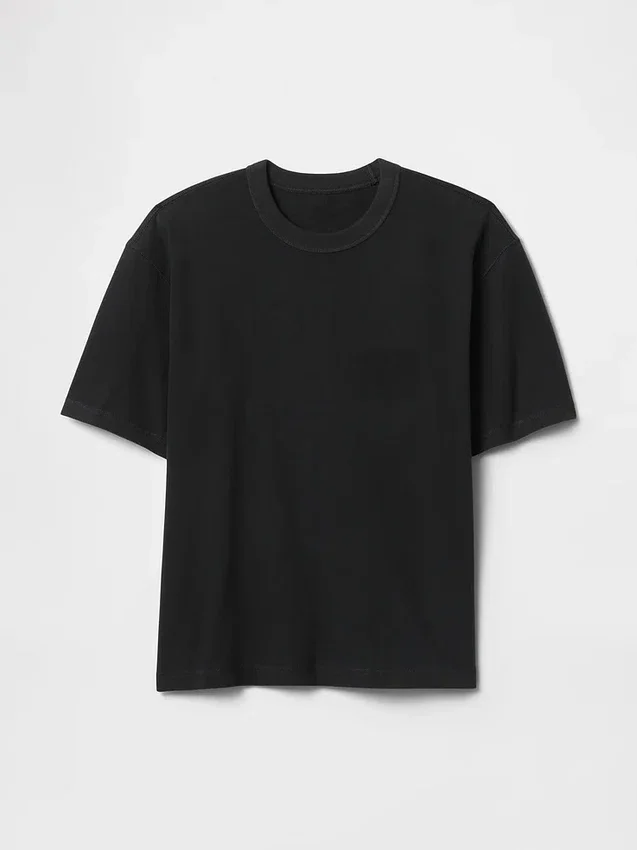 Camiseta corta de peso pesado para adultos