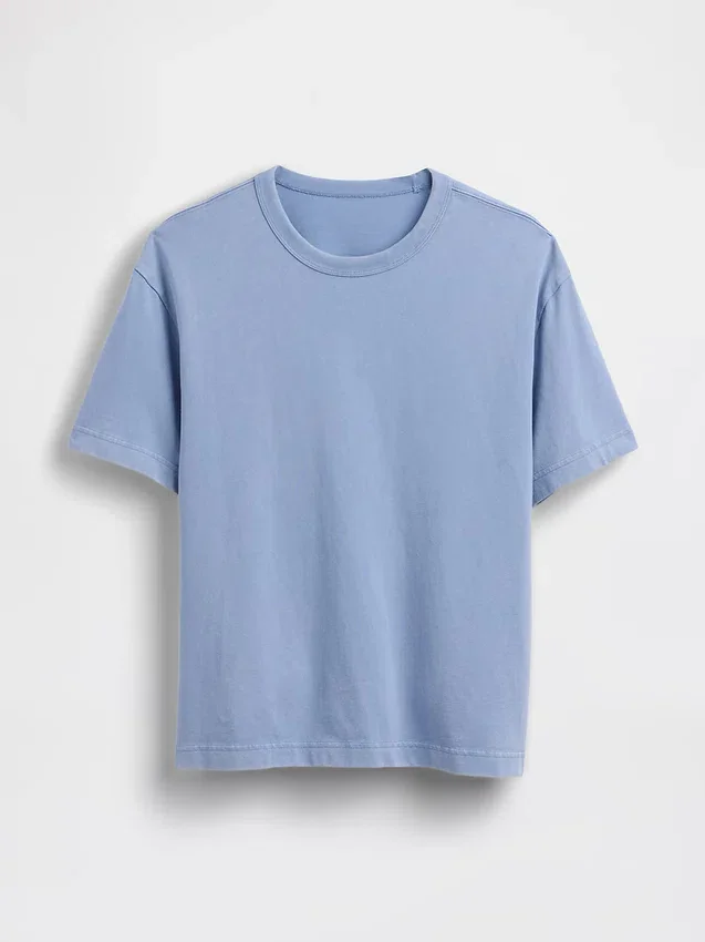 Camiseta corta de peso pesado para adultos