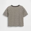 Camiseta cuadrada a cuadros para bebés y niños pequeños