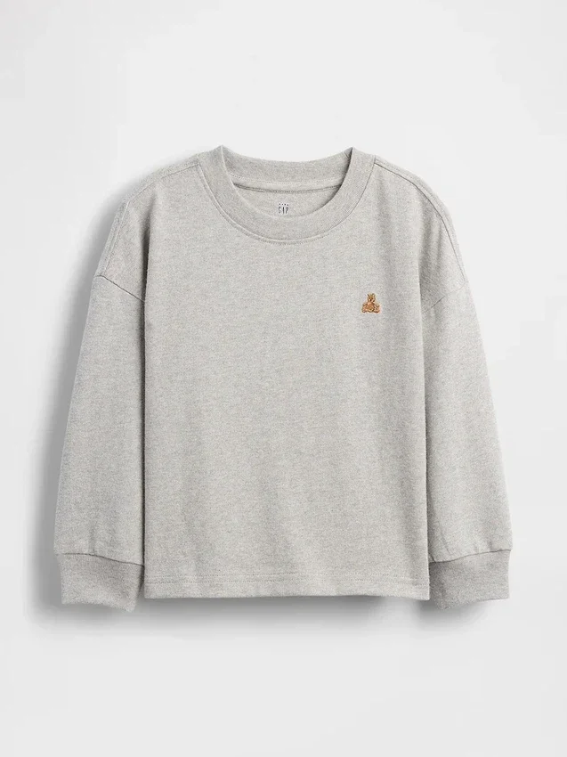 Camiseta de algodón gruesa para bebés y niños pequeños