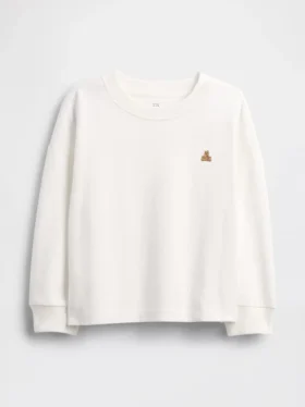 Camiseta de algodón gruesa para bebés y niños pequeños