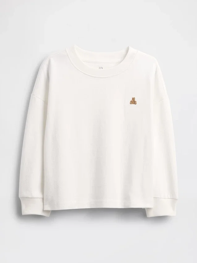 Camiseta de algodón gruesa para bebés y niños pequeños