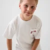 Camiseta de algodón grueso con corte holgado y Gap Logo para niños