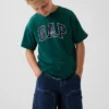 Camiseta de algodón grueso con corte holgado y Gap Logo para niños