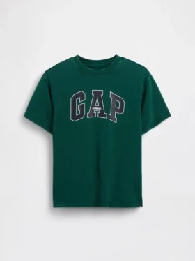 Camiseta de algodón grueso con corte holgado y Gap Logo para niños