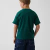 Camiseta de algodón grueso con corte holgado y Gap Logo para niños