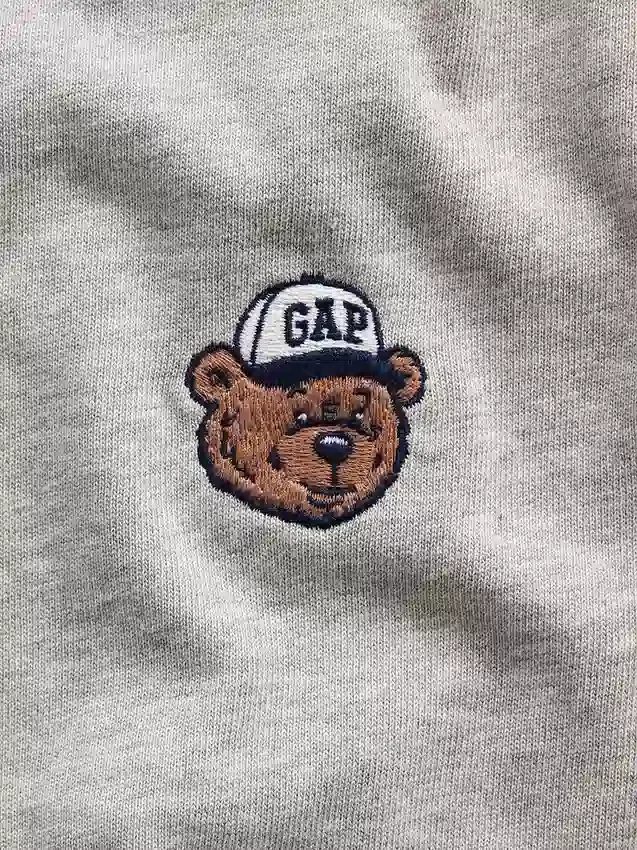Camiseta de algodón grueso con corte holgado y Gap Logo para niños