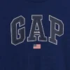 Camiseta de algodón grueso con corte holgado y Gap Logo para niños