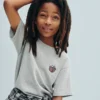 Camiseta de algodón grueso con corte holgado y Gap Logo para niños