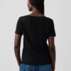 Camiseta de algodón orgánico Vintagesoft con cuello en V