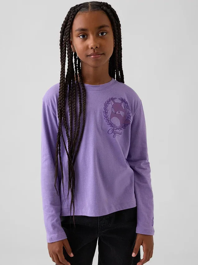Camiseta de algodón suave con estampado de Squishmallow para niños