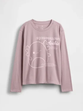 Camiseta de algodón suave con estampado de Squishmallow para niños