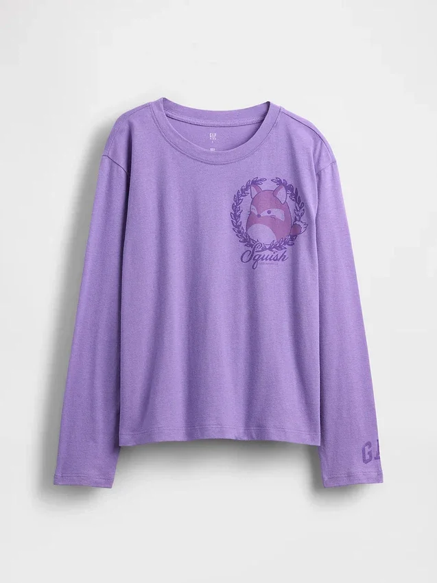 Camiseta de algodón suave con estampado de Squishmallow para niños