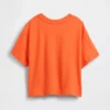 Camiseta de algodón suave con estampado gráfico de gran tamaño para bebés y niños pequeños