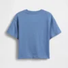 Camiseta de algodón suave con estampado gráfico de gran tamaño para bebés y niños pequeños
