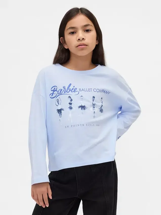 Camiseta de Barbie para niños con estampado gráfico de talla grande