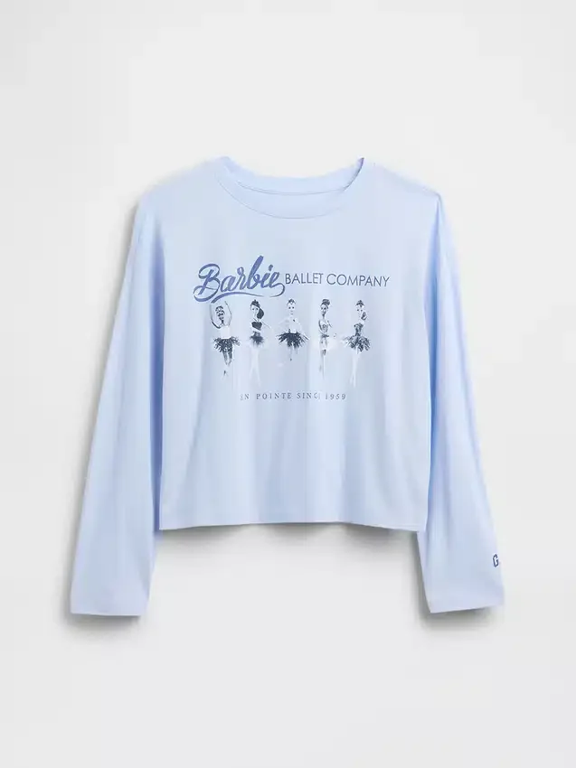 Camiseta de Barbie para niños con estampado gráfico de talla grande