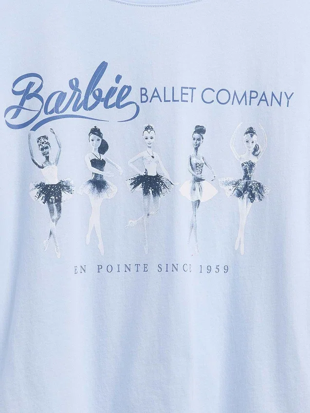 Camiseta de Barbie para niños con estampado gráfico de talla grande