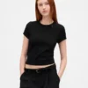 Camiseta de bebé con tejido tipo waffle