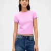 Camiseta de bebé con tejido tipo waffle