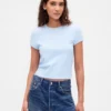 Camiseta de bebé con tejido tipo waffle