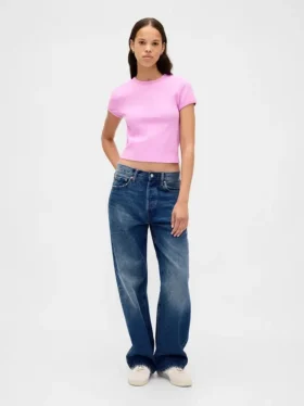 Camiseta de bebé con tejido tipo waffle