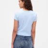 Camiseta de bebé con tejido tipo waffle
