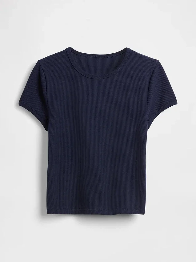 Camiseta de bebé con tejido tipo waffle