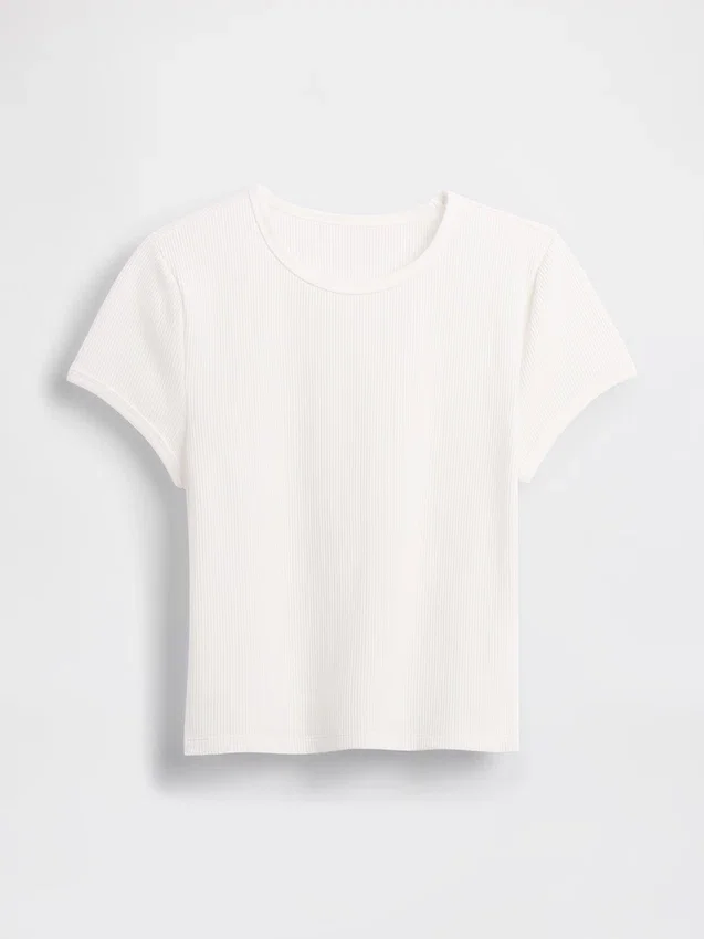 Camiseta de bebé con tejido tipo waffle