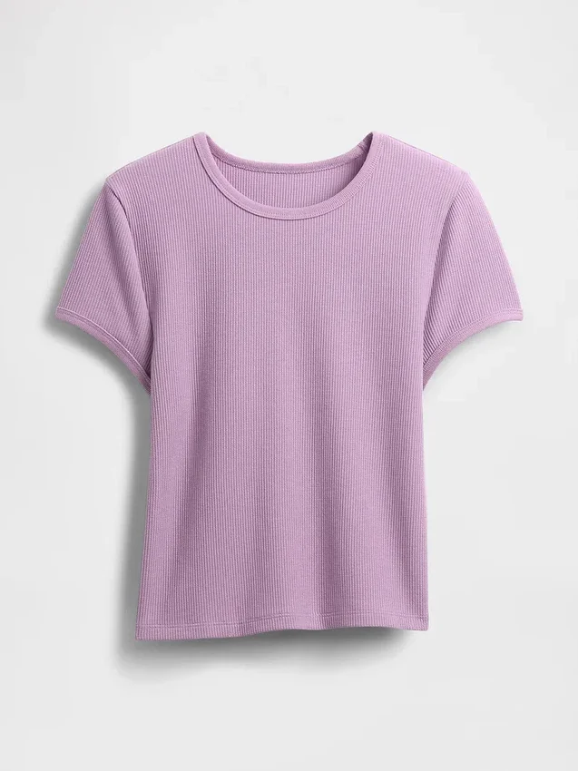 Camiseta de bebé con tejido tipo waffle