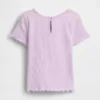 Camiseta de bebé y Niño con bordado de helado y cuello acanalado