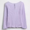 Camiseta de bebé y niño con estampado bordado y tejido acanalado
