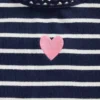 Camiseta de bebé y niño con estampado bordado y tejido acanalado