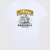 Camiseta de béisbol de pantalones cortos de Peanuts para niños pequeños