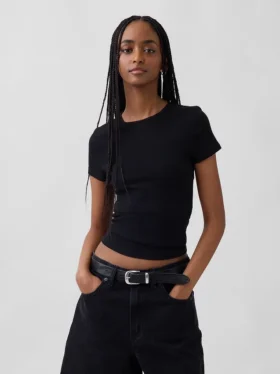 Camiseta de canalé moderna