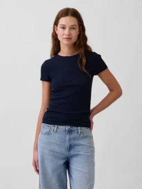 Camiseta de canalé moderna