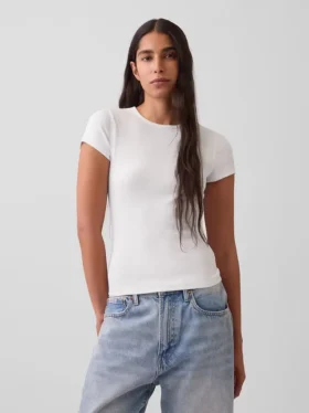 Camiseta de canalé moderna